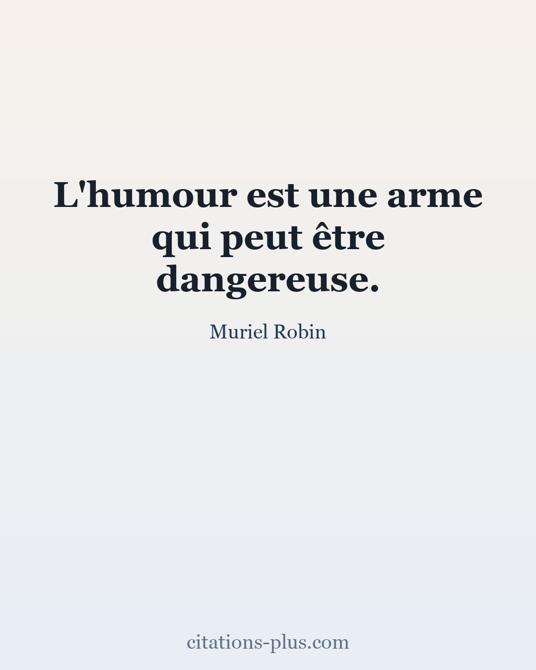 Carte Premium clair — Muriel Robin