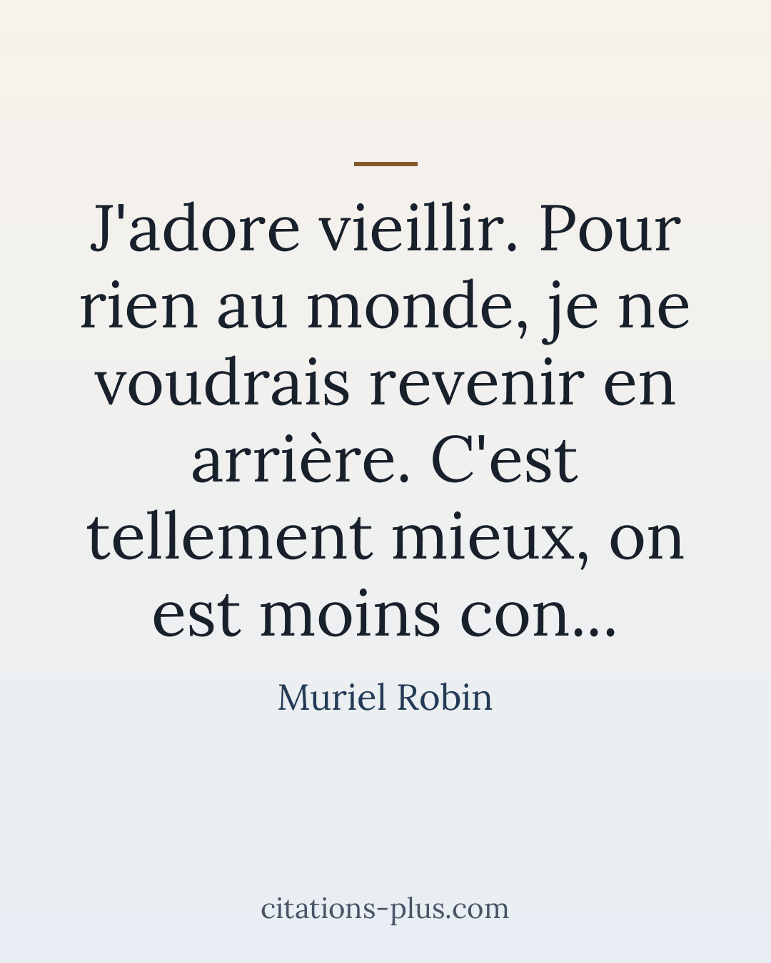Carte Premium clair — Muriel Robin