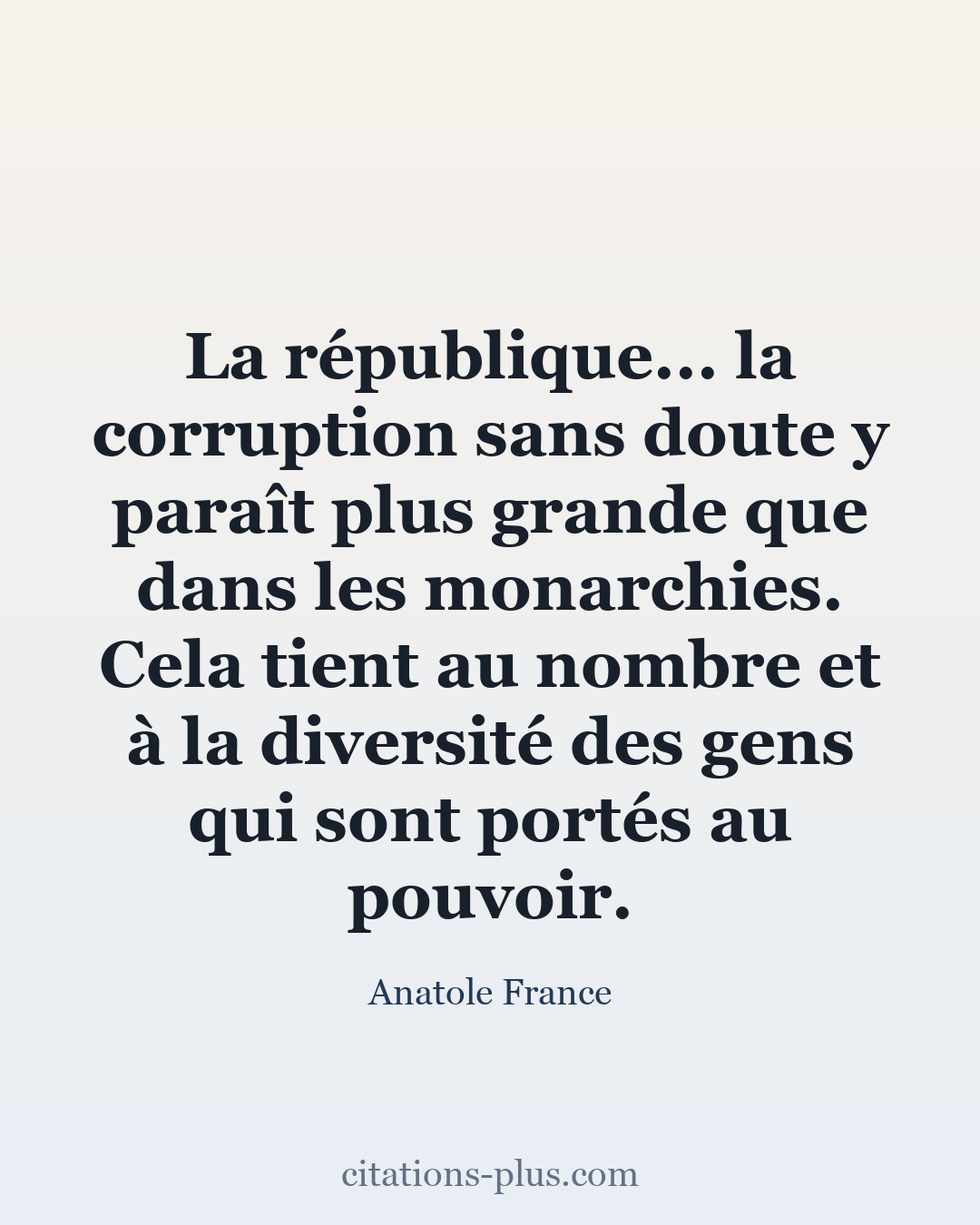 Carte Premium clair — Anatole France