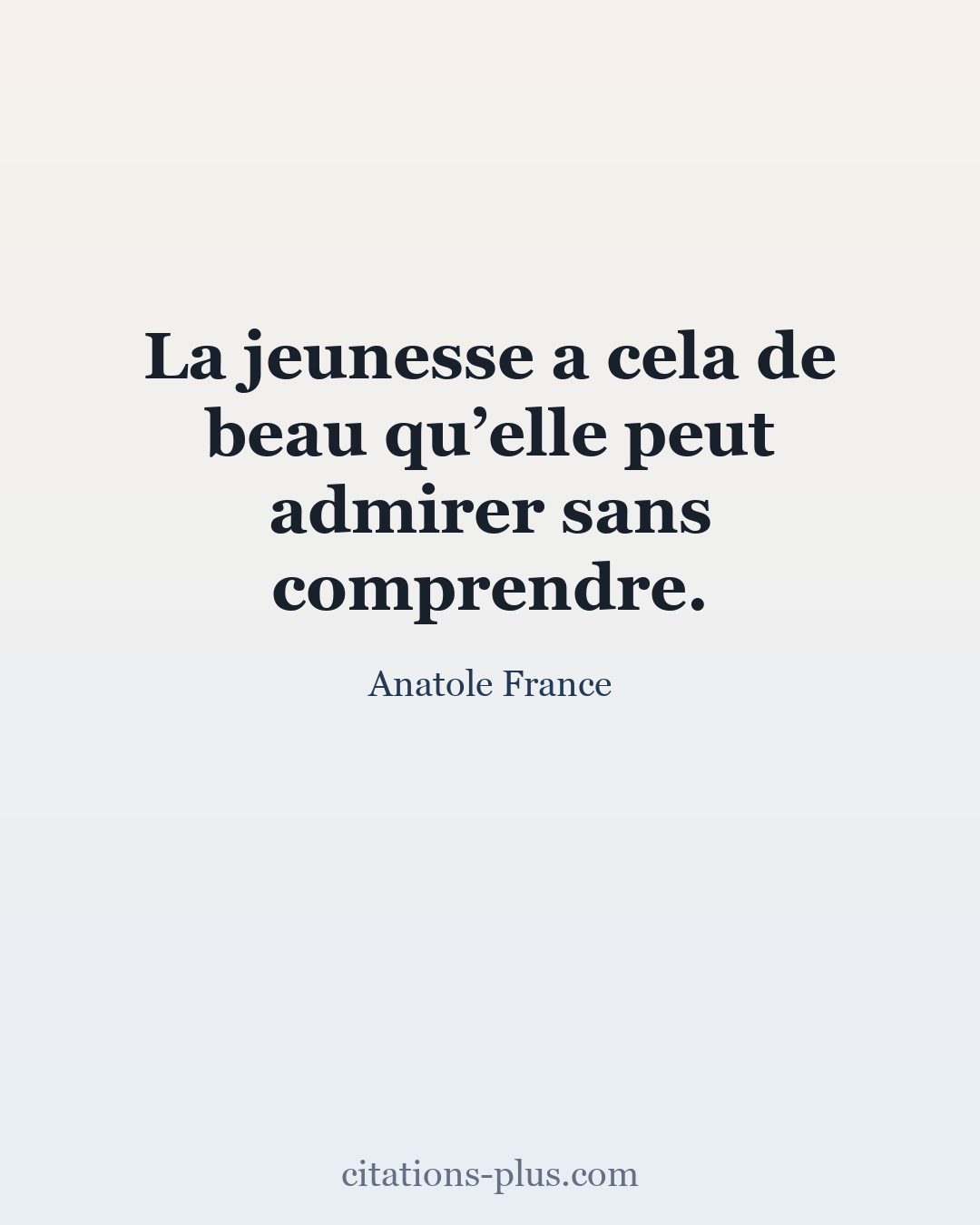 Carte Premium clair — Anatole France