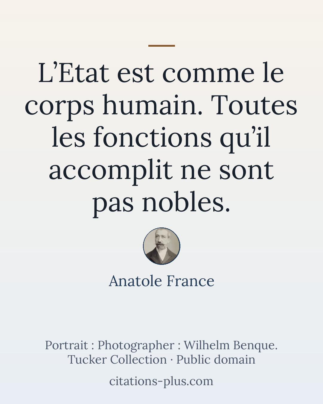 Carte Premium clair — Anatole France