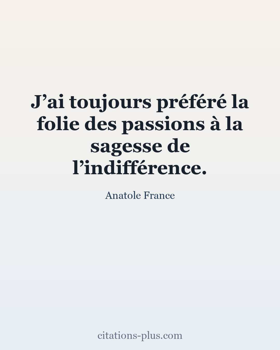 Carte Premium clair — Anatole France