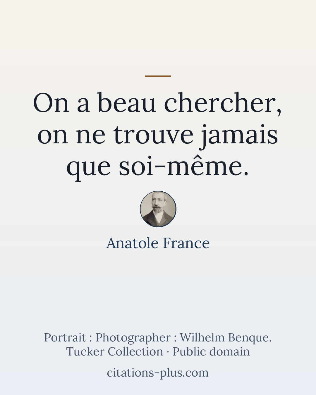 Carte Premium clair — Anatole France