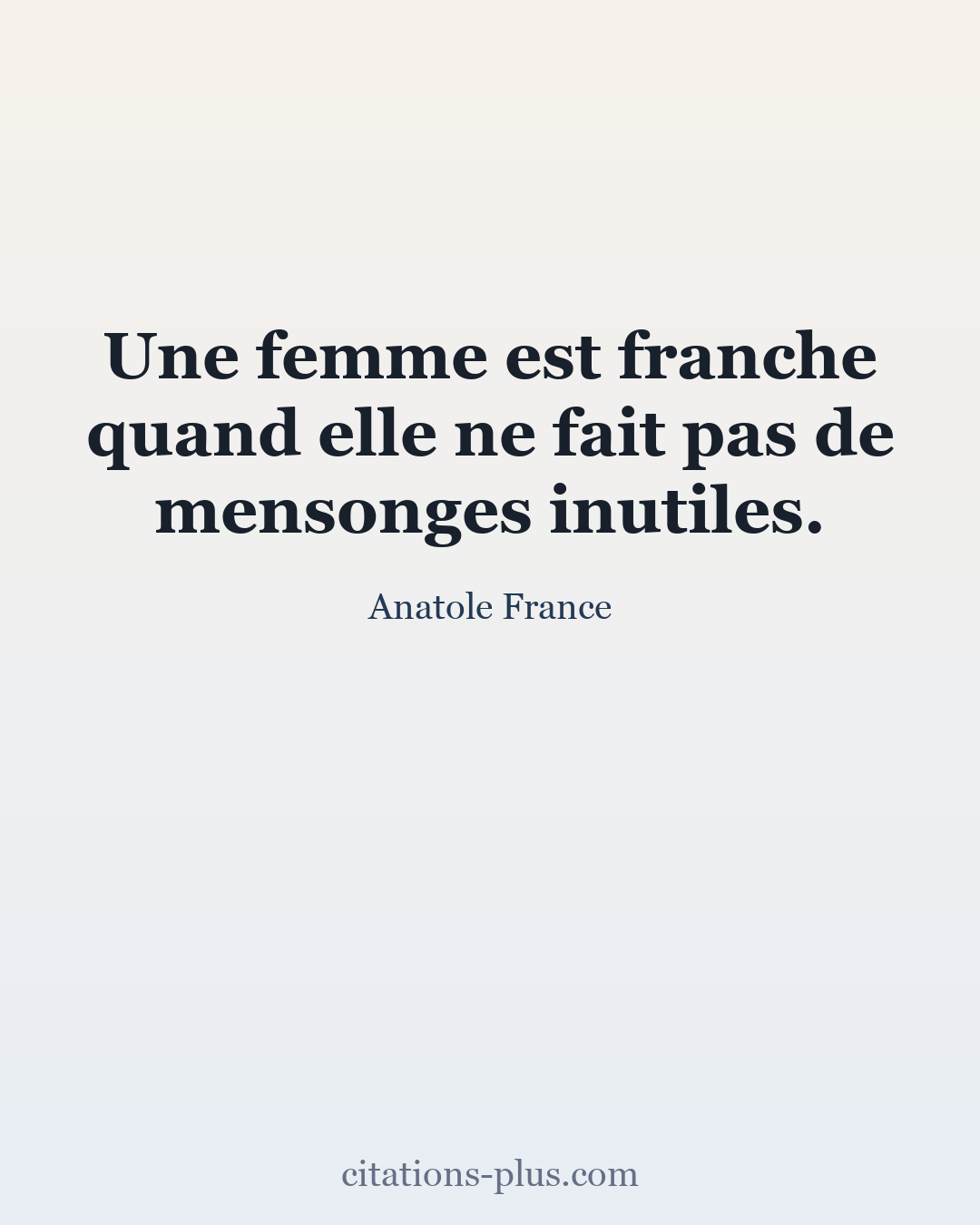 Carte Premium clair — Anatole France