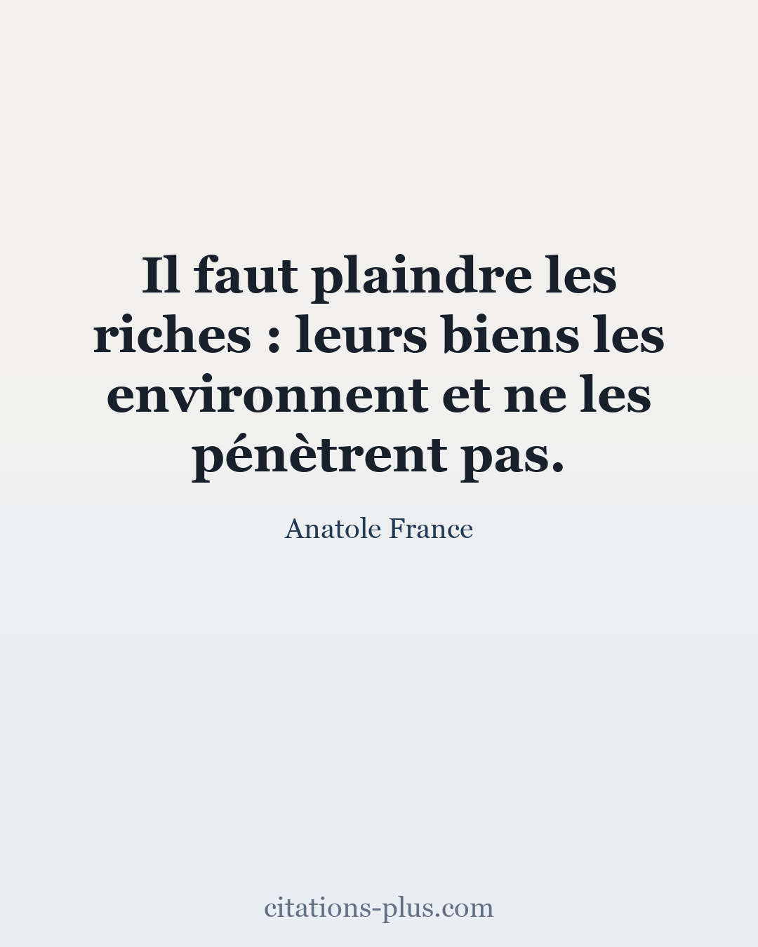 Carte Premium clair — Anatole France