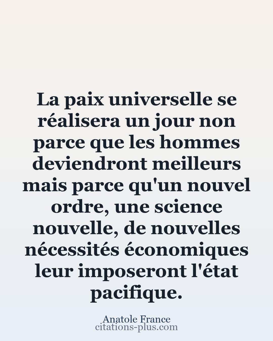Carte Premium clair — Anatole France