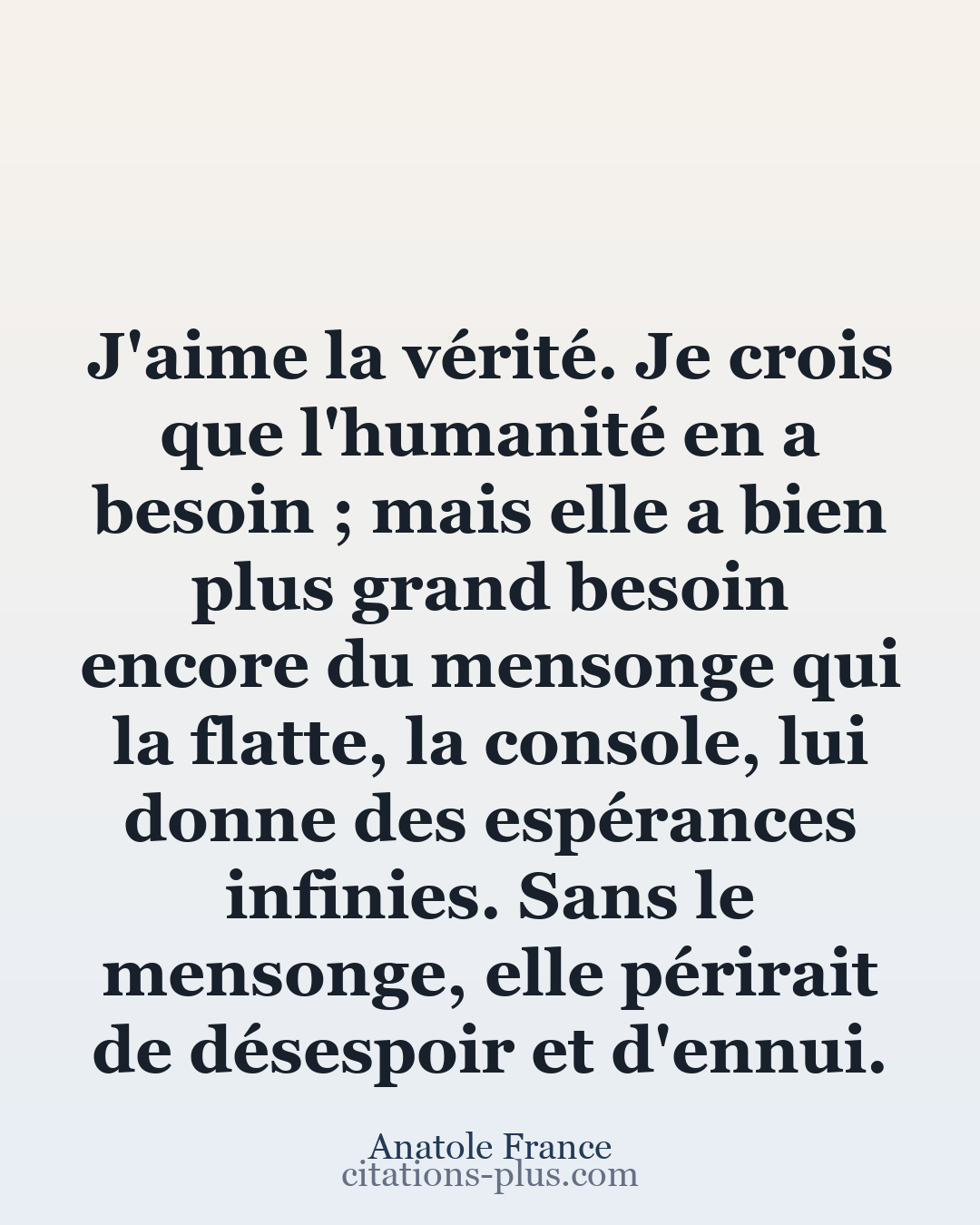 Carte Premium clair — Anatole France
