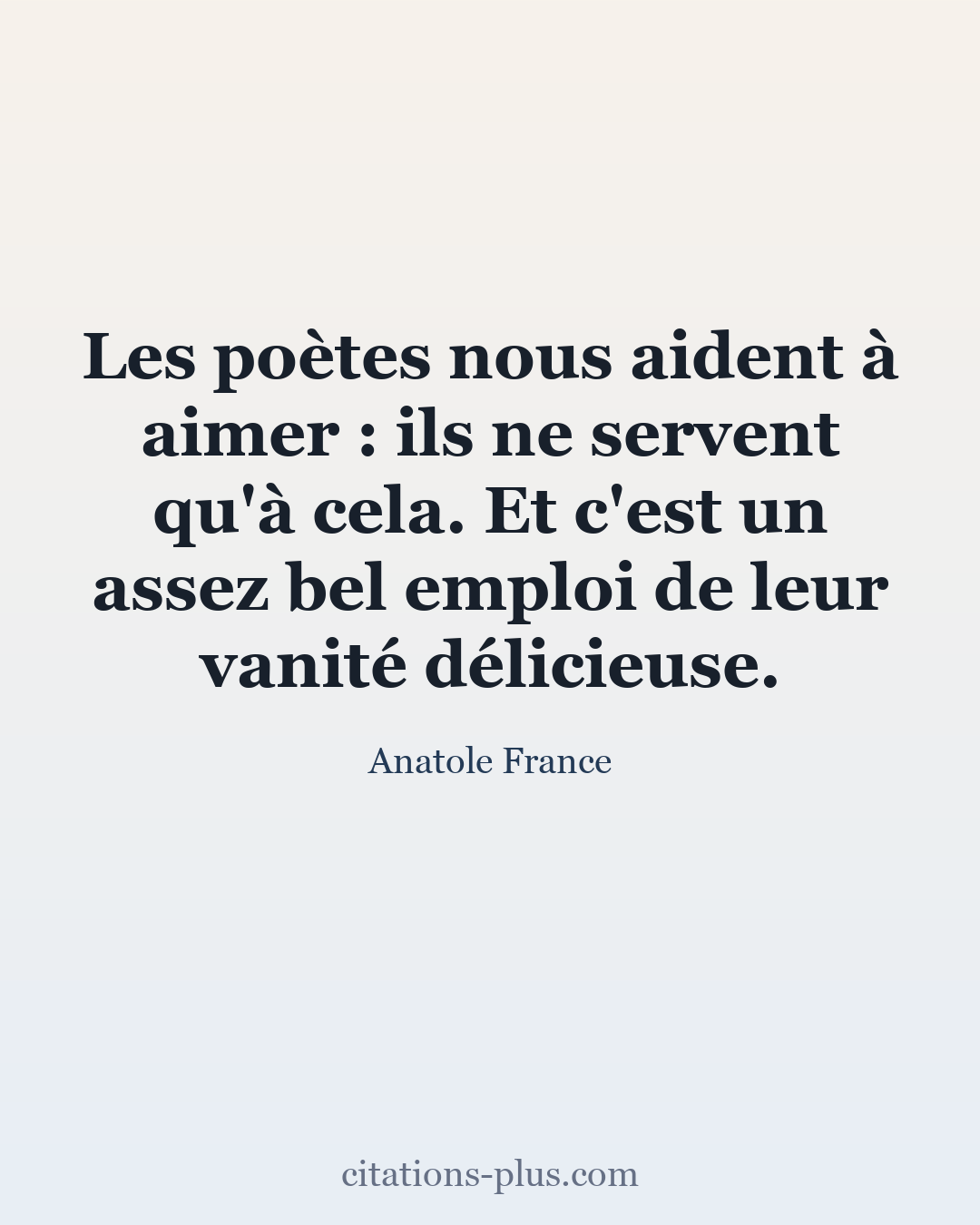 Carte Premium clair — Anatole France