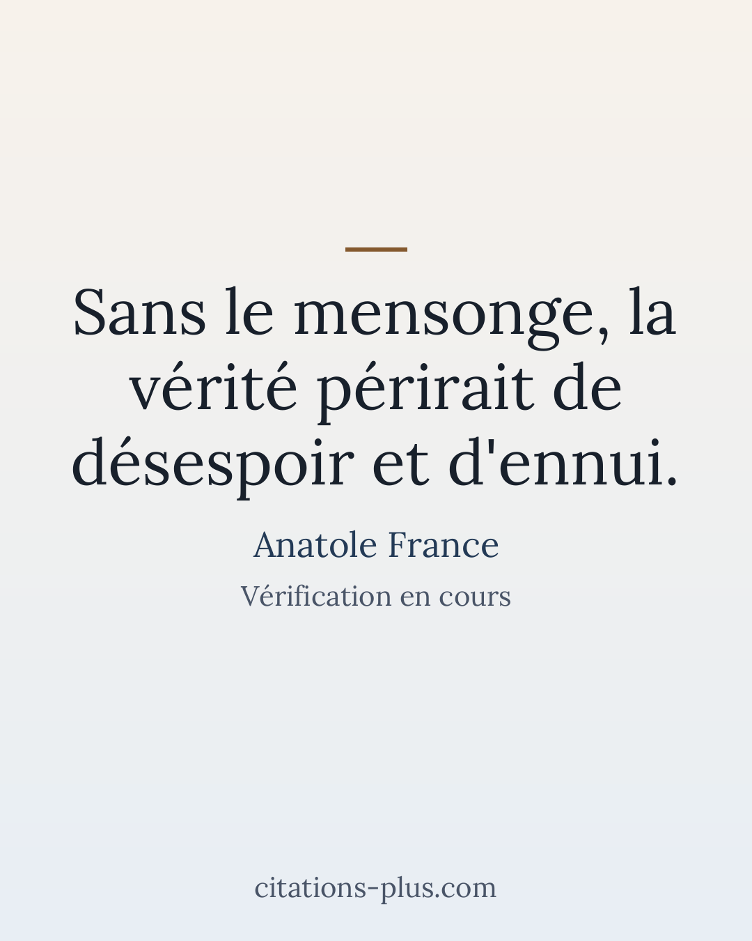 Carte Premium clair — Anatole France