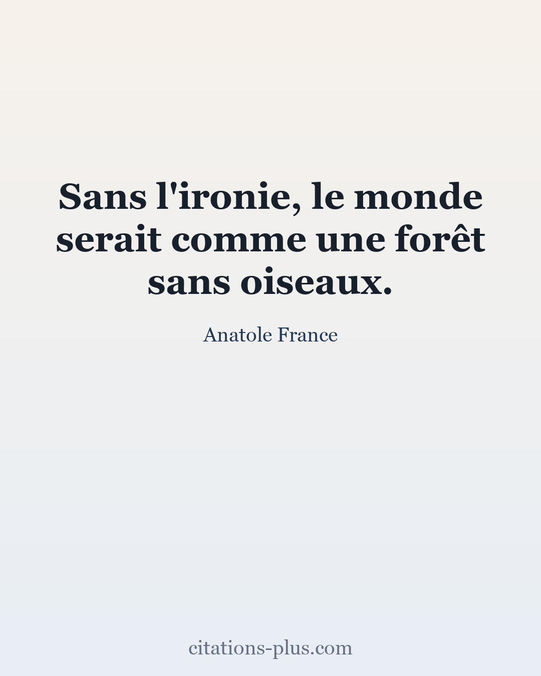 Carte Premium clair — Anatole France