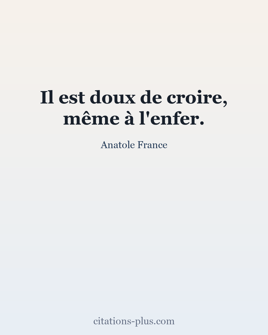 Carte Premium clair — Anatole France