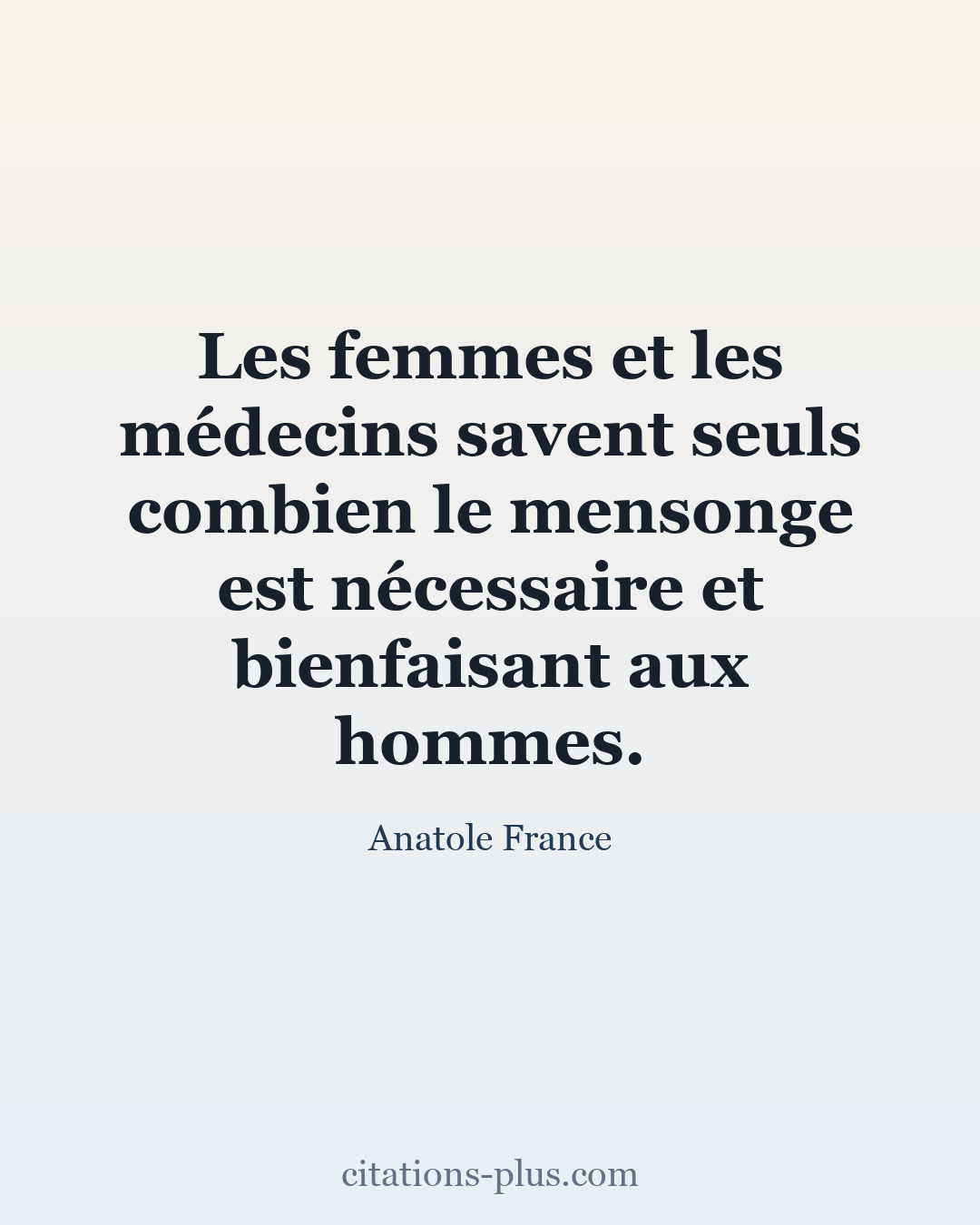 Carte Premium clair — Anatole France