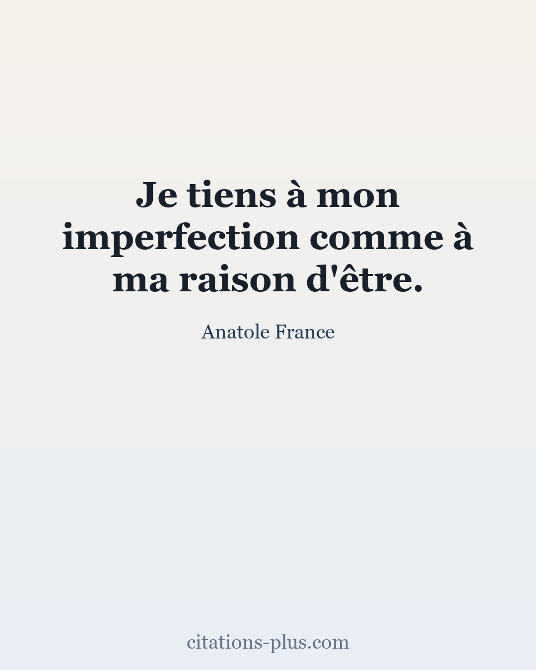 Carte Premium clair — Anatole France