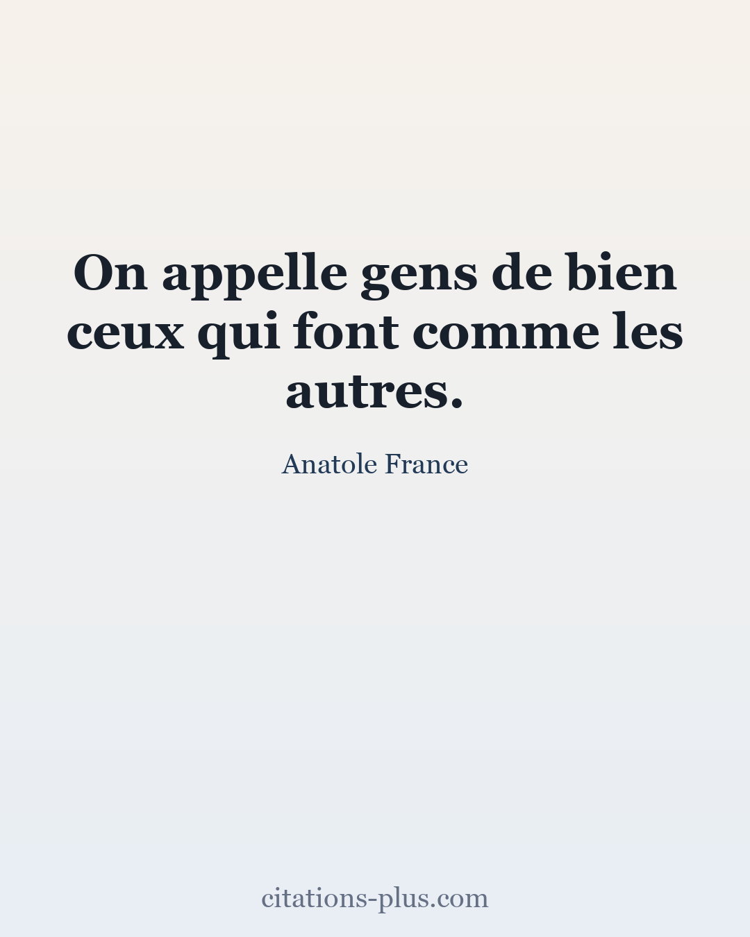 Carte Premium clair — Anatole France