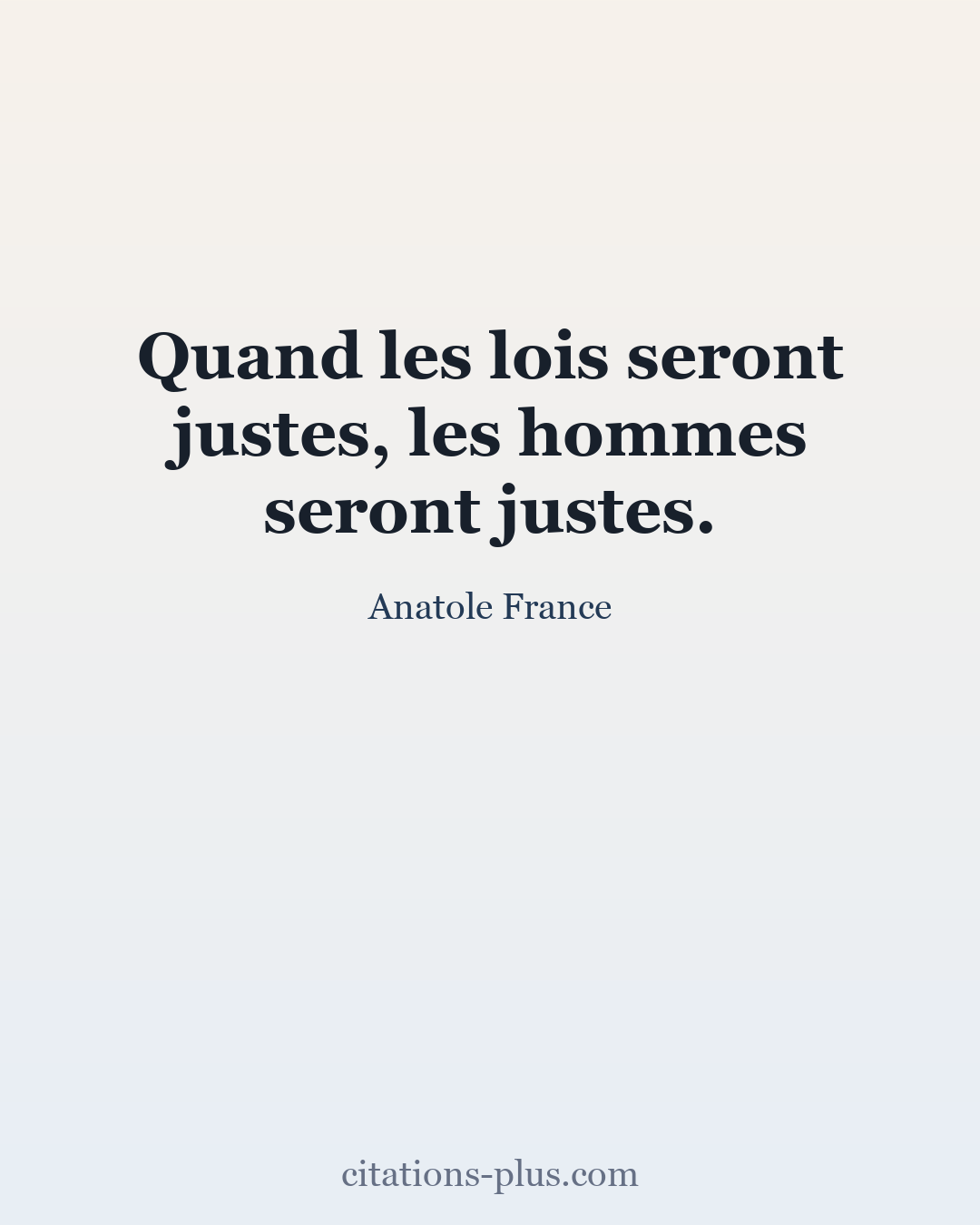 Carte Premium clair — Anatole France