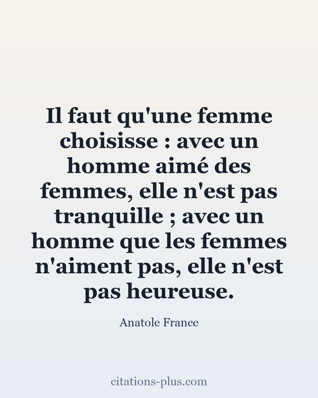 Carte Premium clair — Anatole France