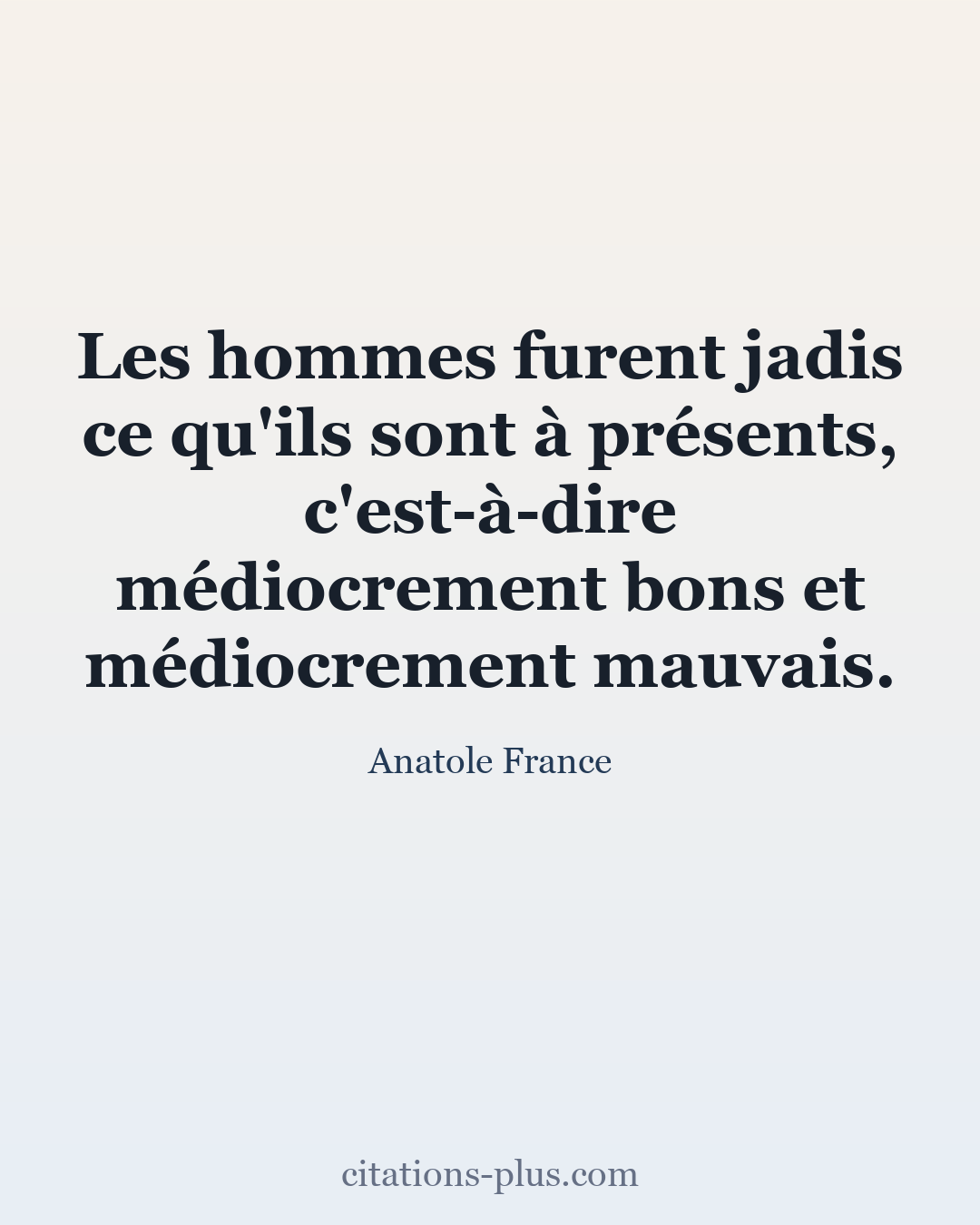 Carte Premium clair — Anatole France