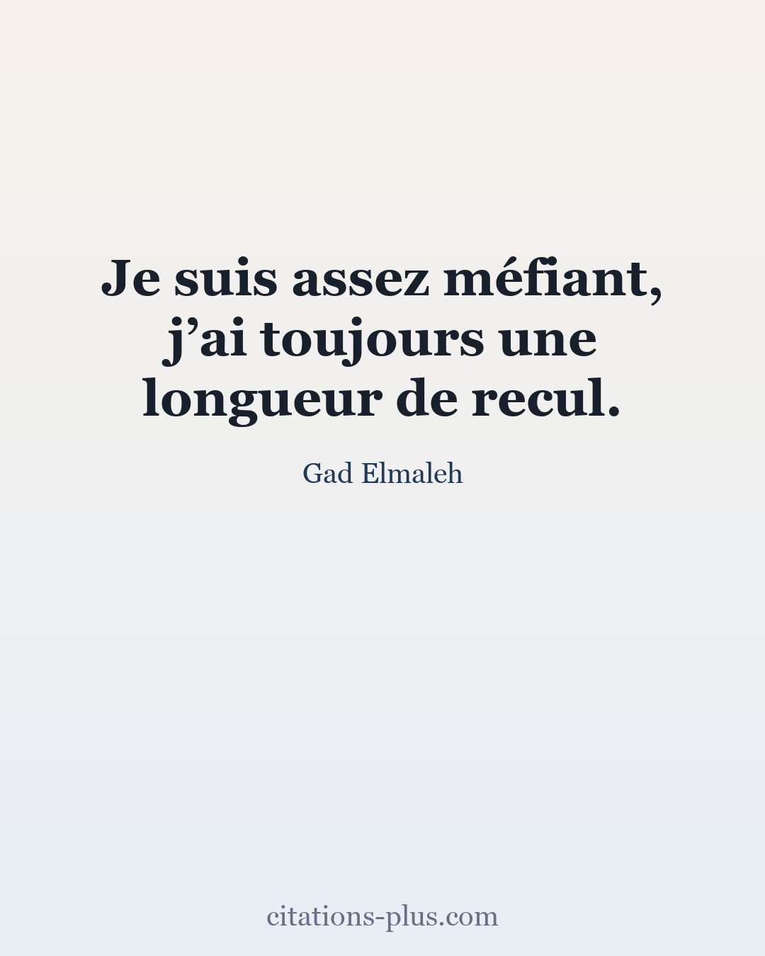 Carte Premium clair — Gad Elmaleh