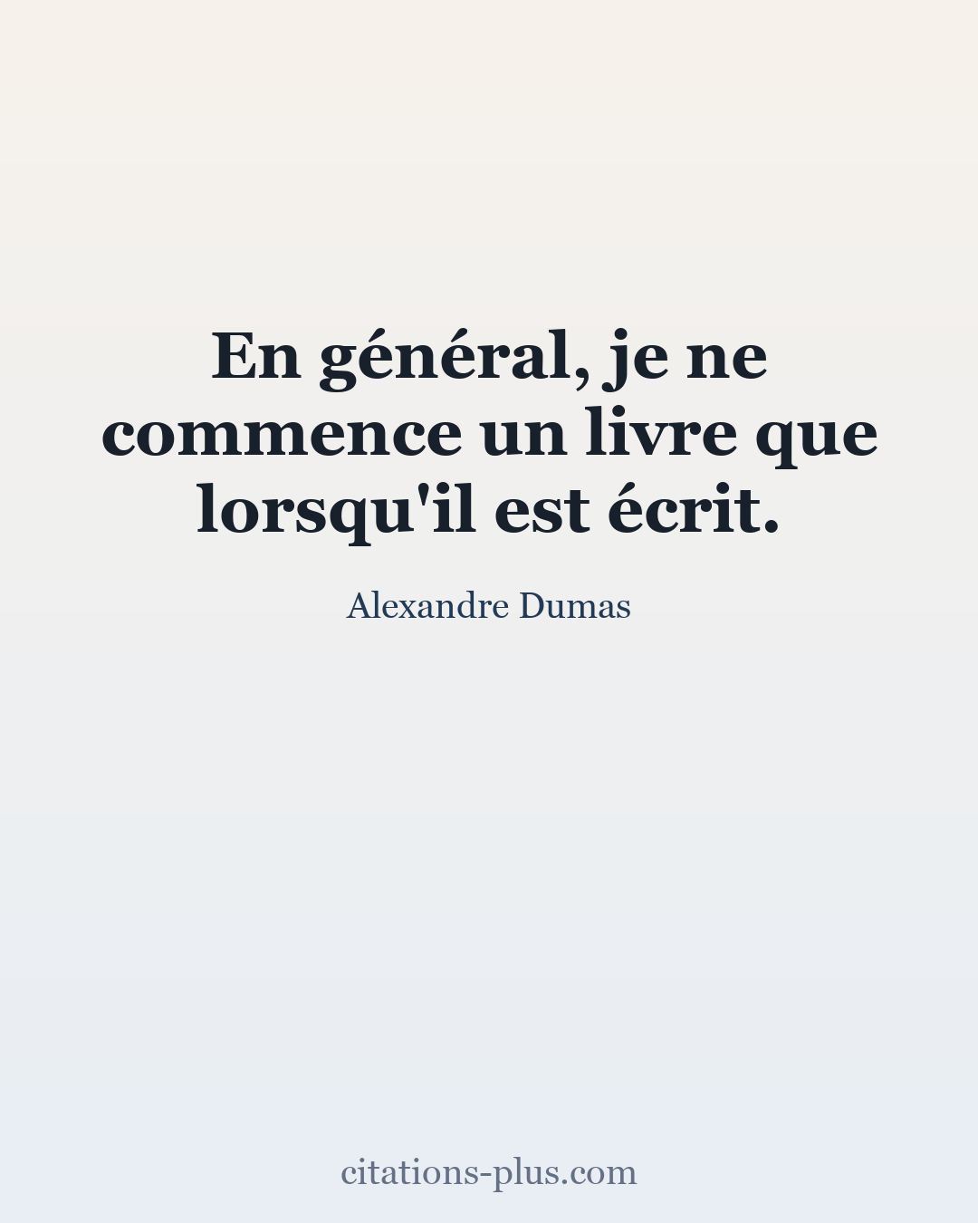 Carte Premium clair — Alexandre Dumas