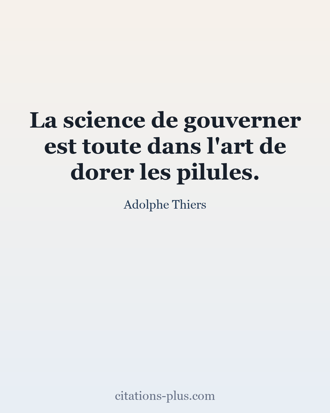 Carte Premium clair — Adolphe Thiers