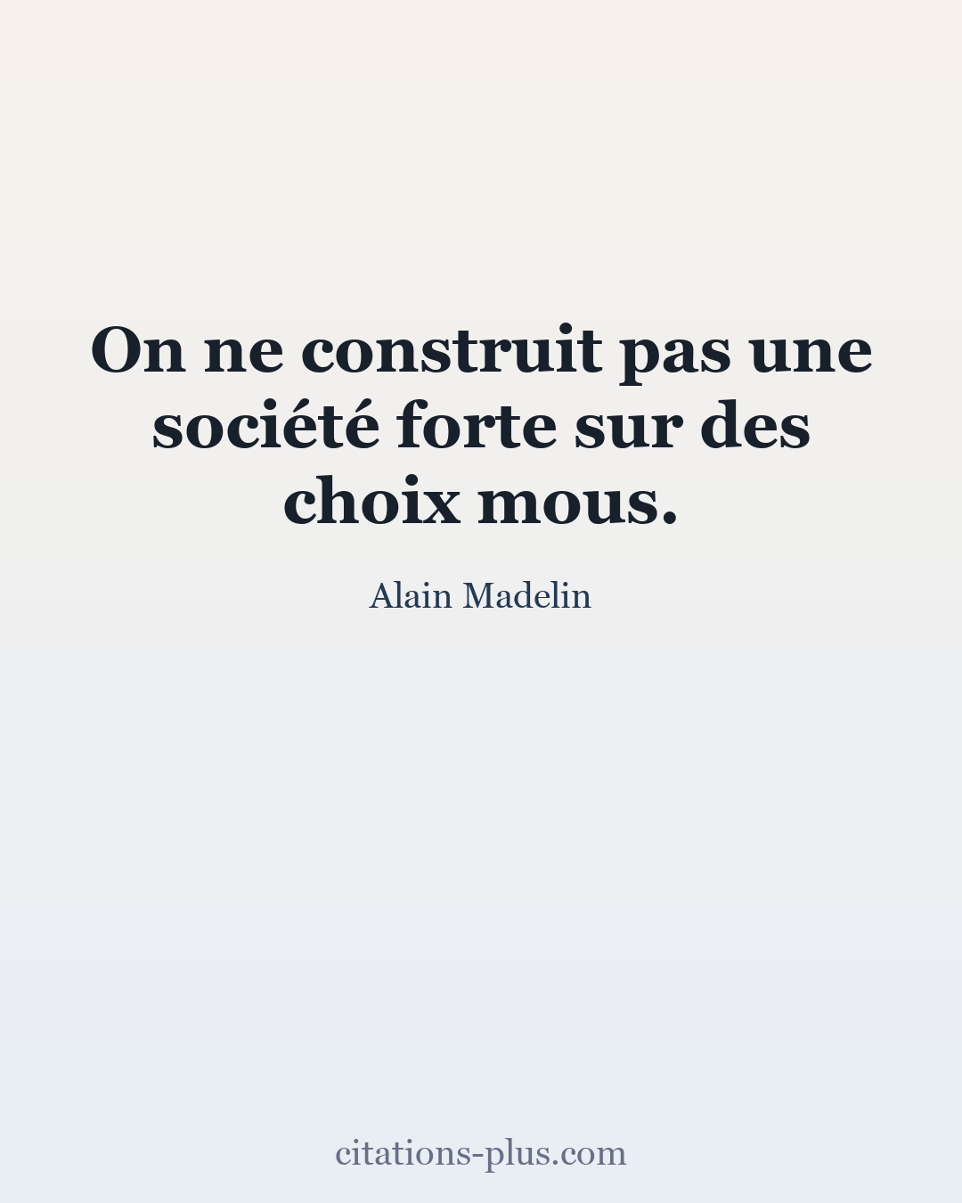 Carte Premium clair — Alain Madelin