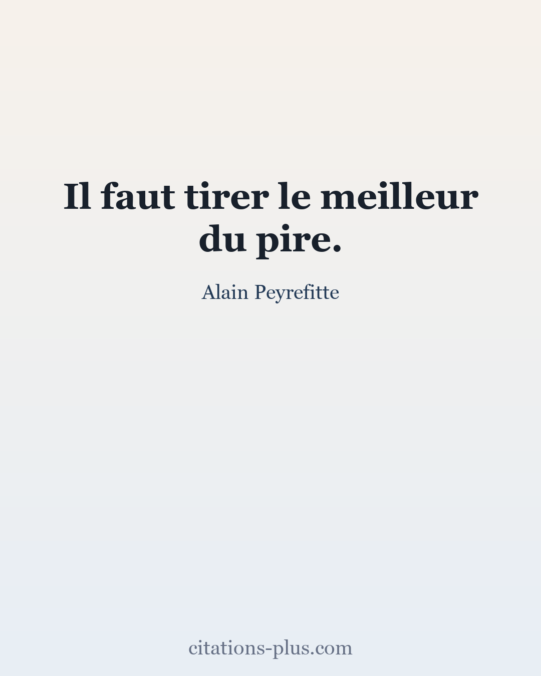 Carte Premium clair — Alain Peyrefitte