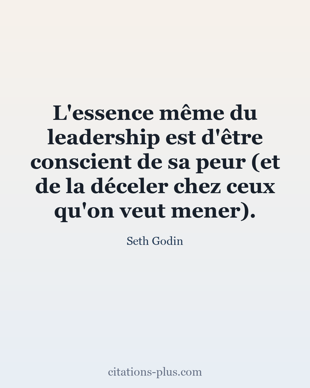 Carte Premium clair — Seth Godin