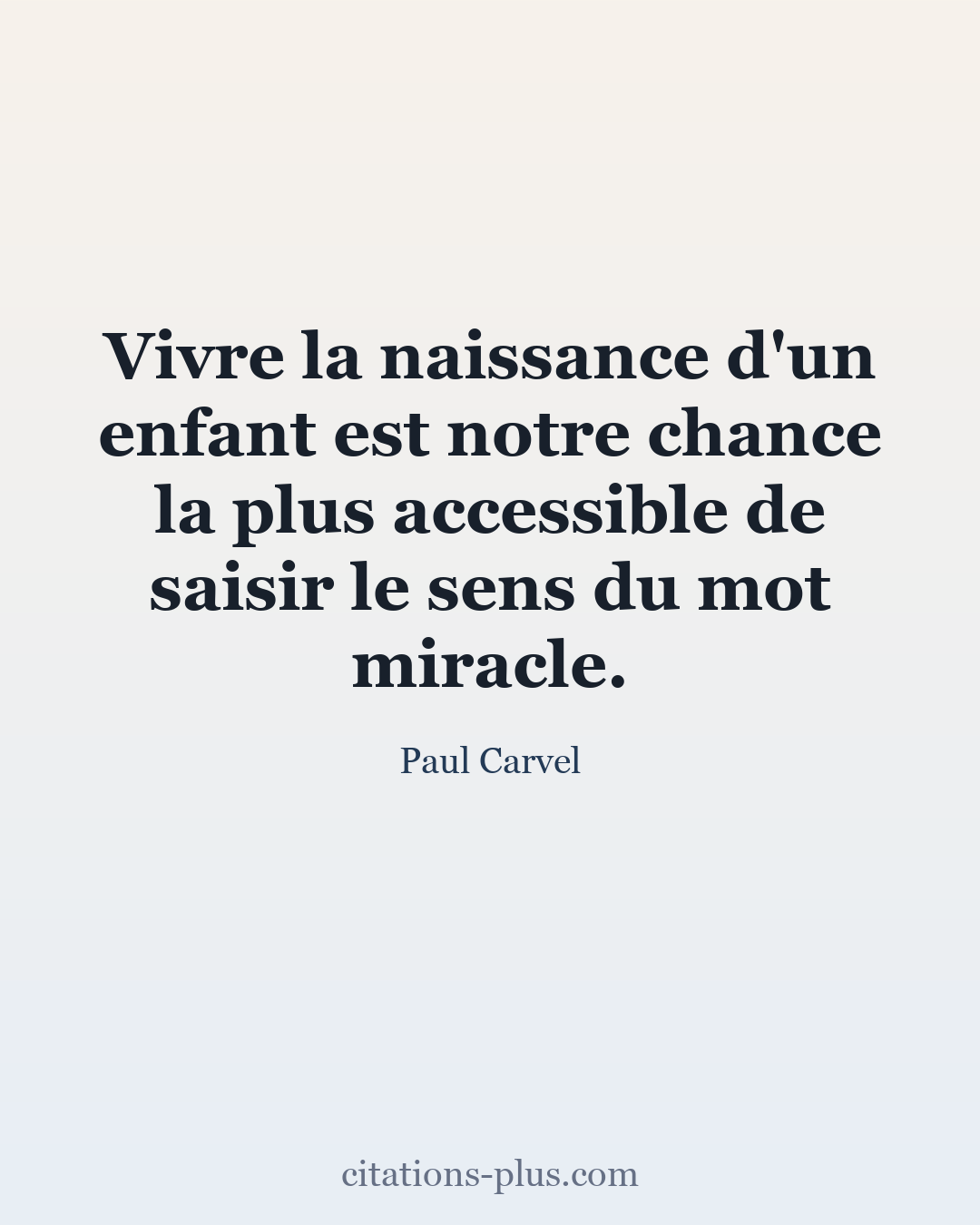 Carte Premium clair — Paul Carvel