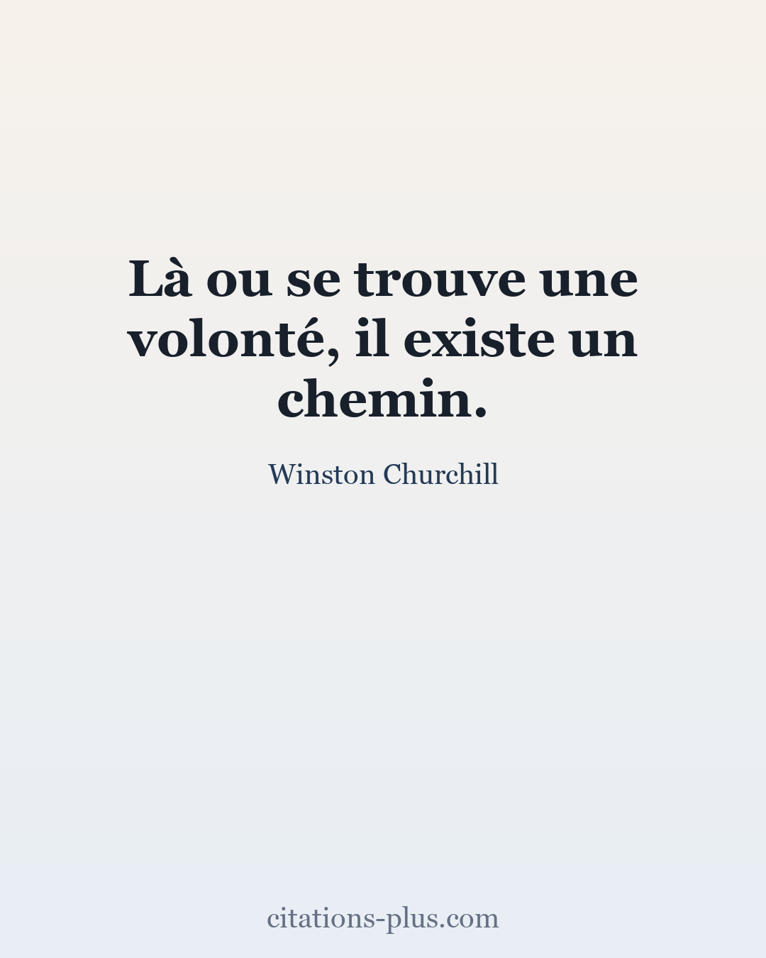 Carte Premium clair — Winston Churchill