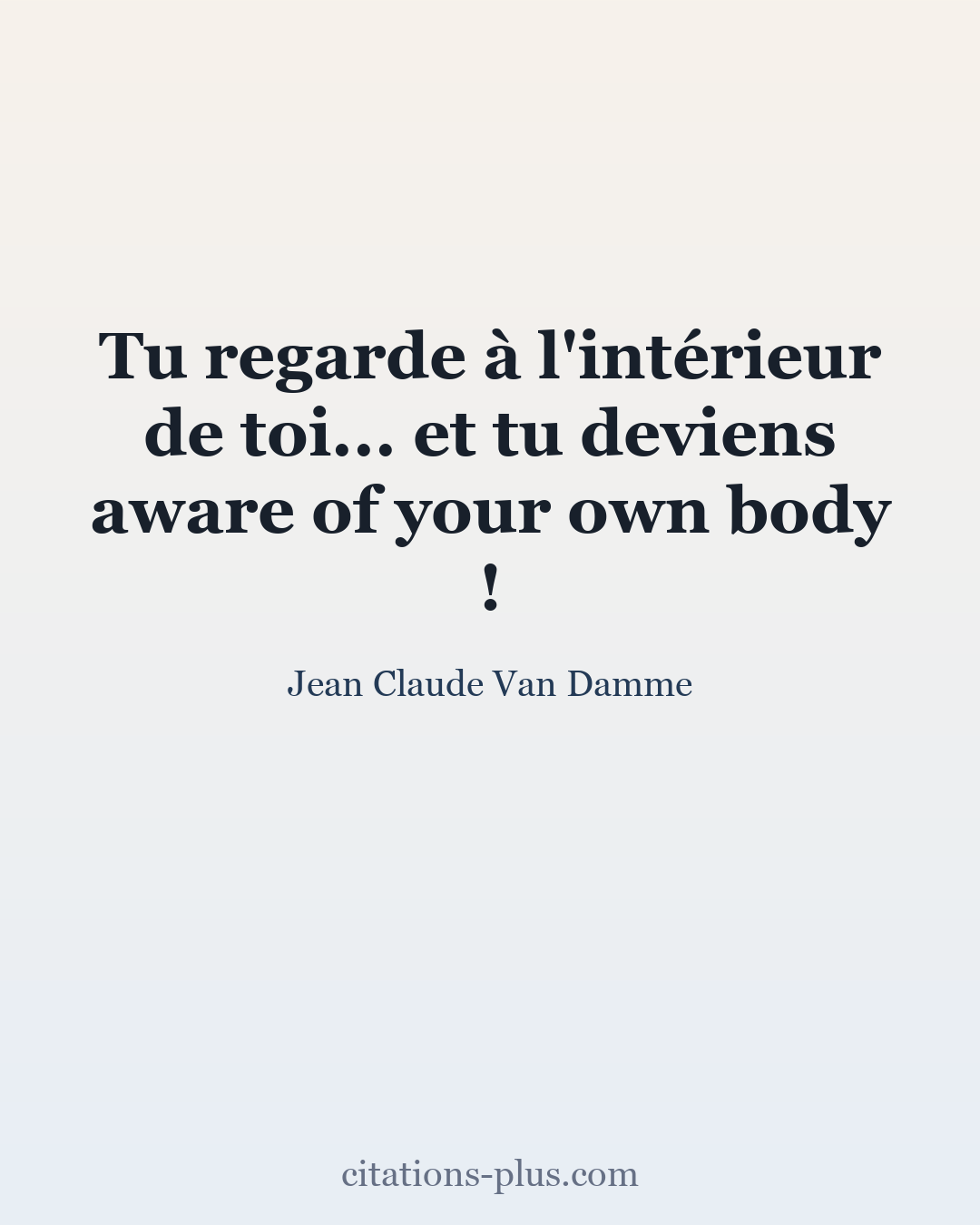 Carte Premium clair — Jean-Claude Van Damme