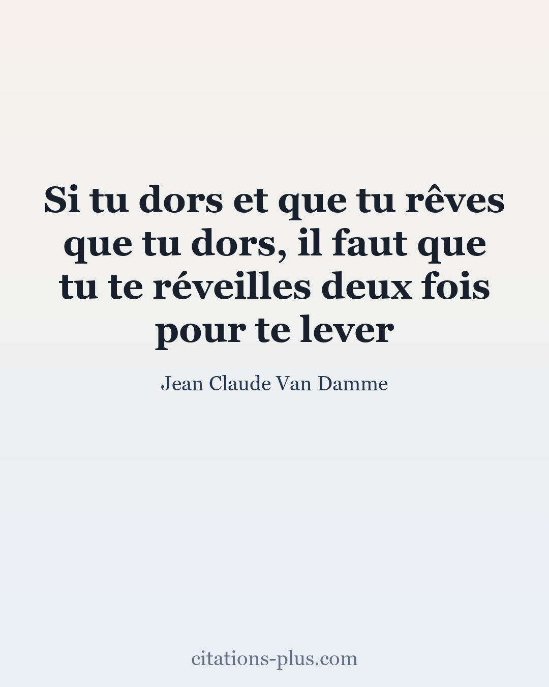 Carte Premium clair — Jean-Claude Van Damme