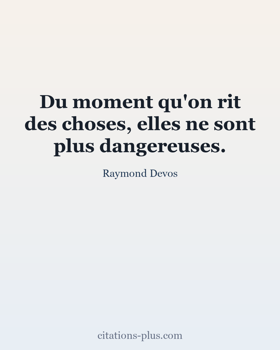 Carte Premium clair — Raymond Devos