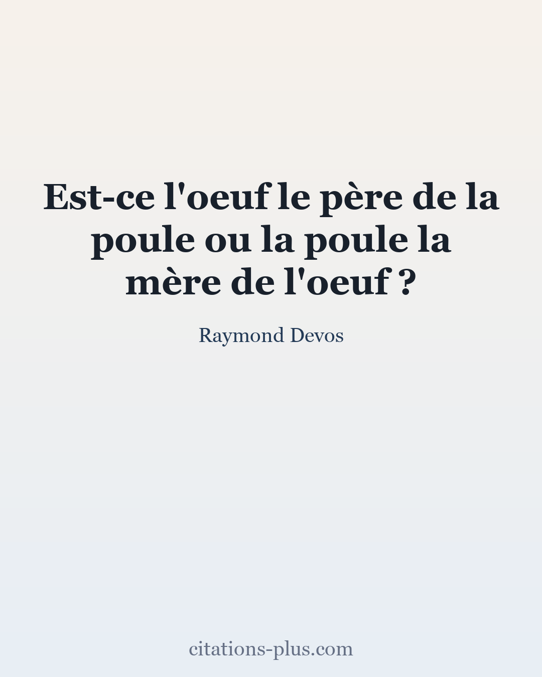 Carte Premium clair — Raymond Devos