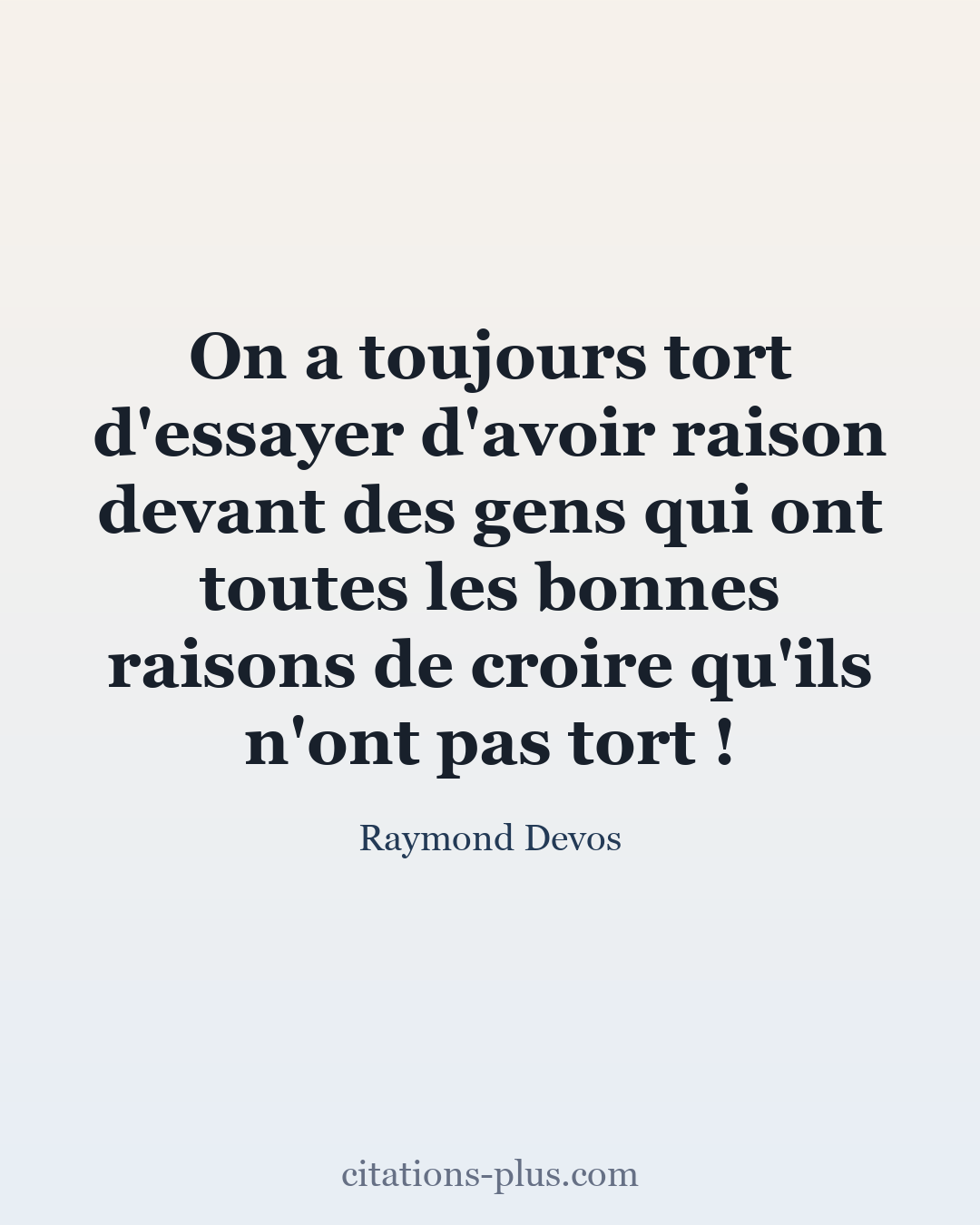Carte Premium clair — Raymond Devos