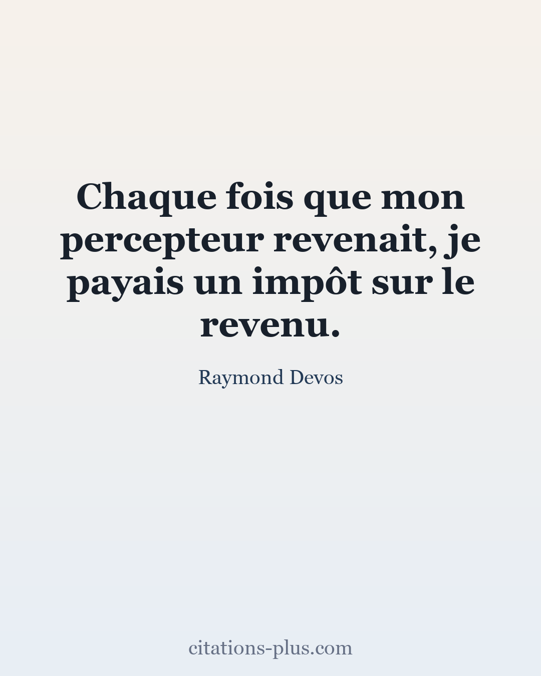 Carte Premium clair — Raymond Devos