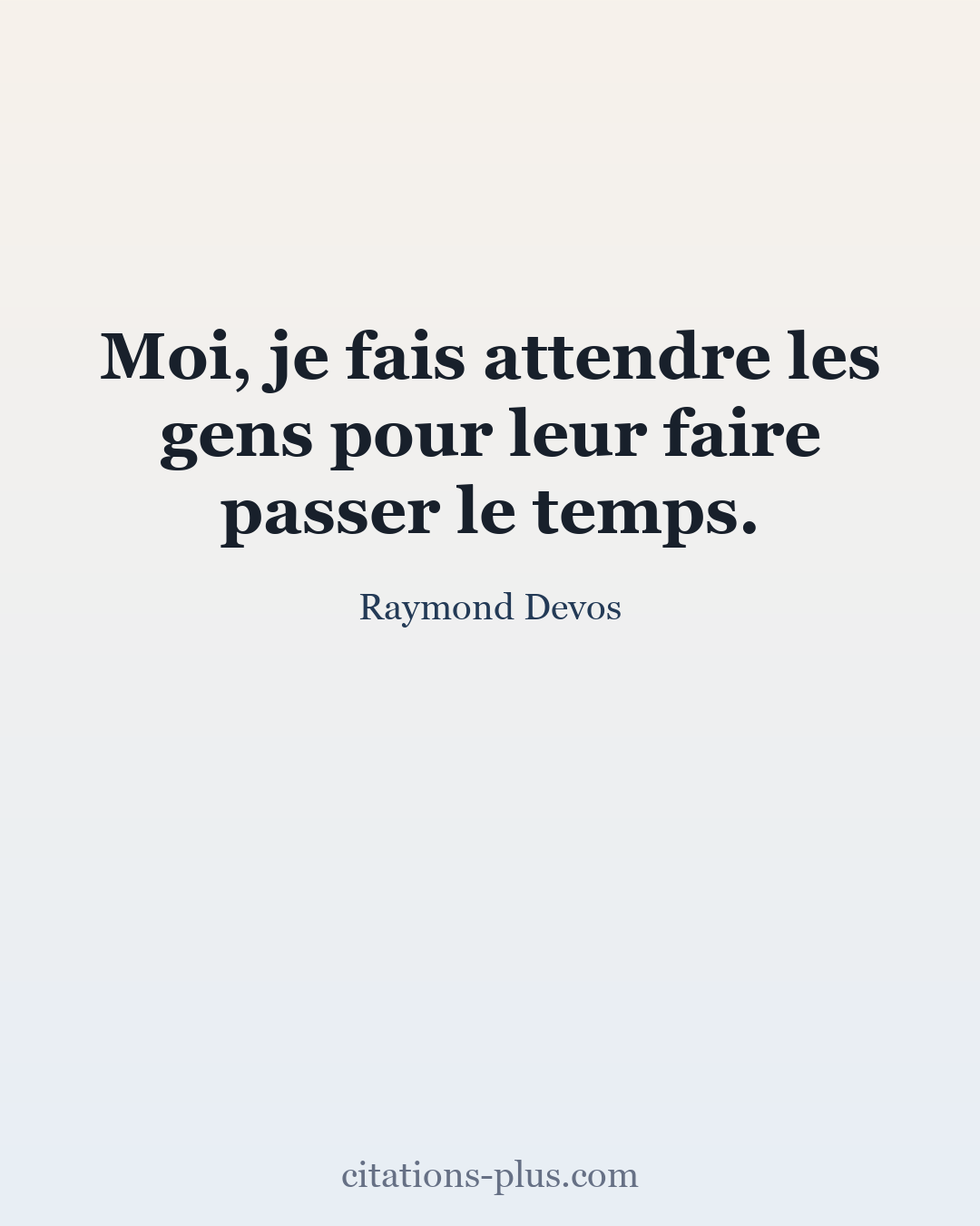 Carte Premium clair — Raymond Devos