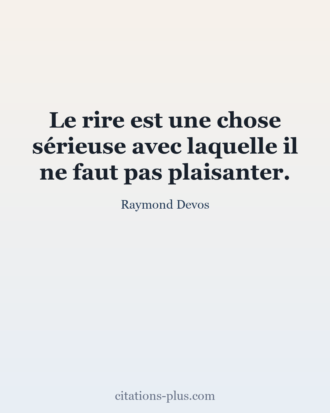 Carte Premium clair — Raymond Devos