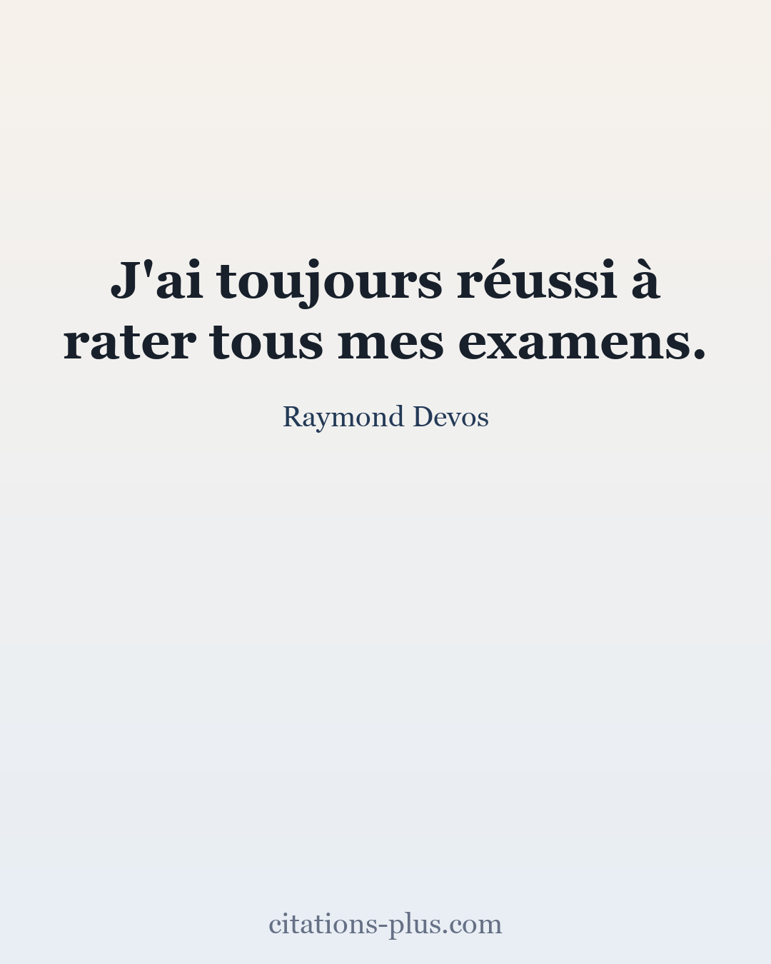 Carte Premium clair — Raymond Devos