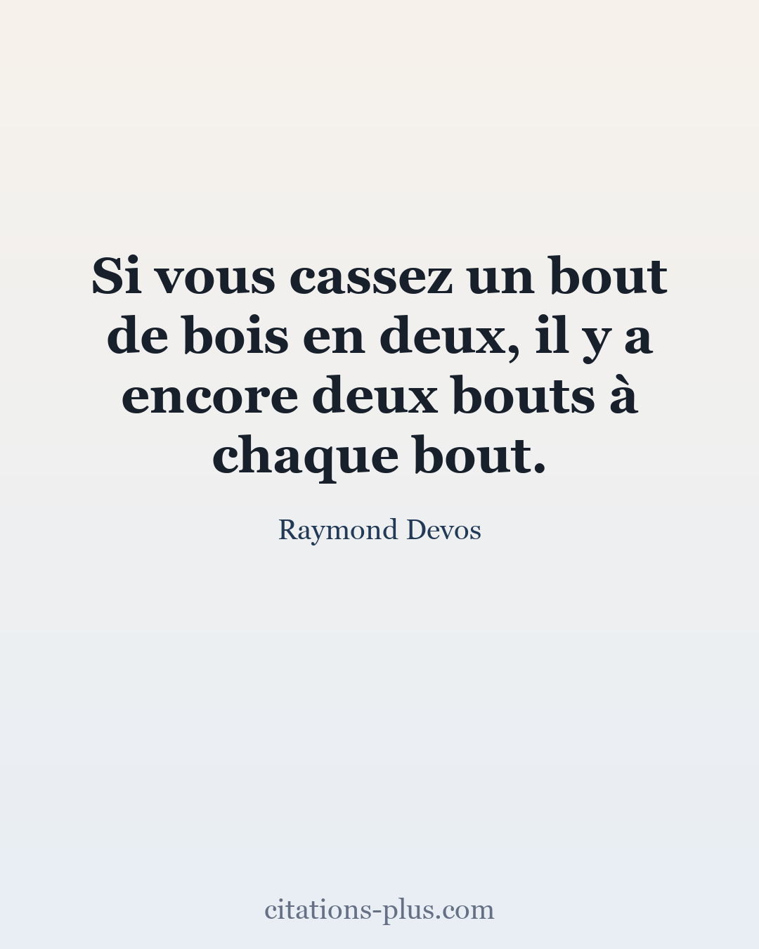 Carte Premium clair — Raymond Devos