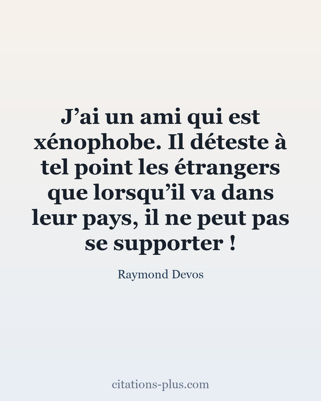 Carte Premium clair — Raymond Devos