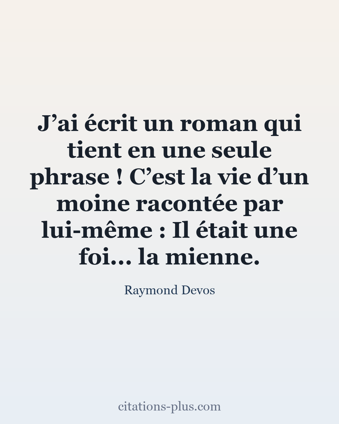 Carte Premium clair — Raymond Devos