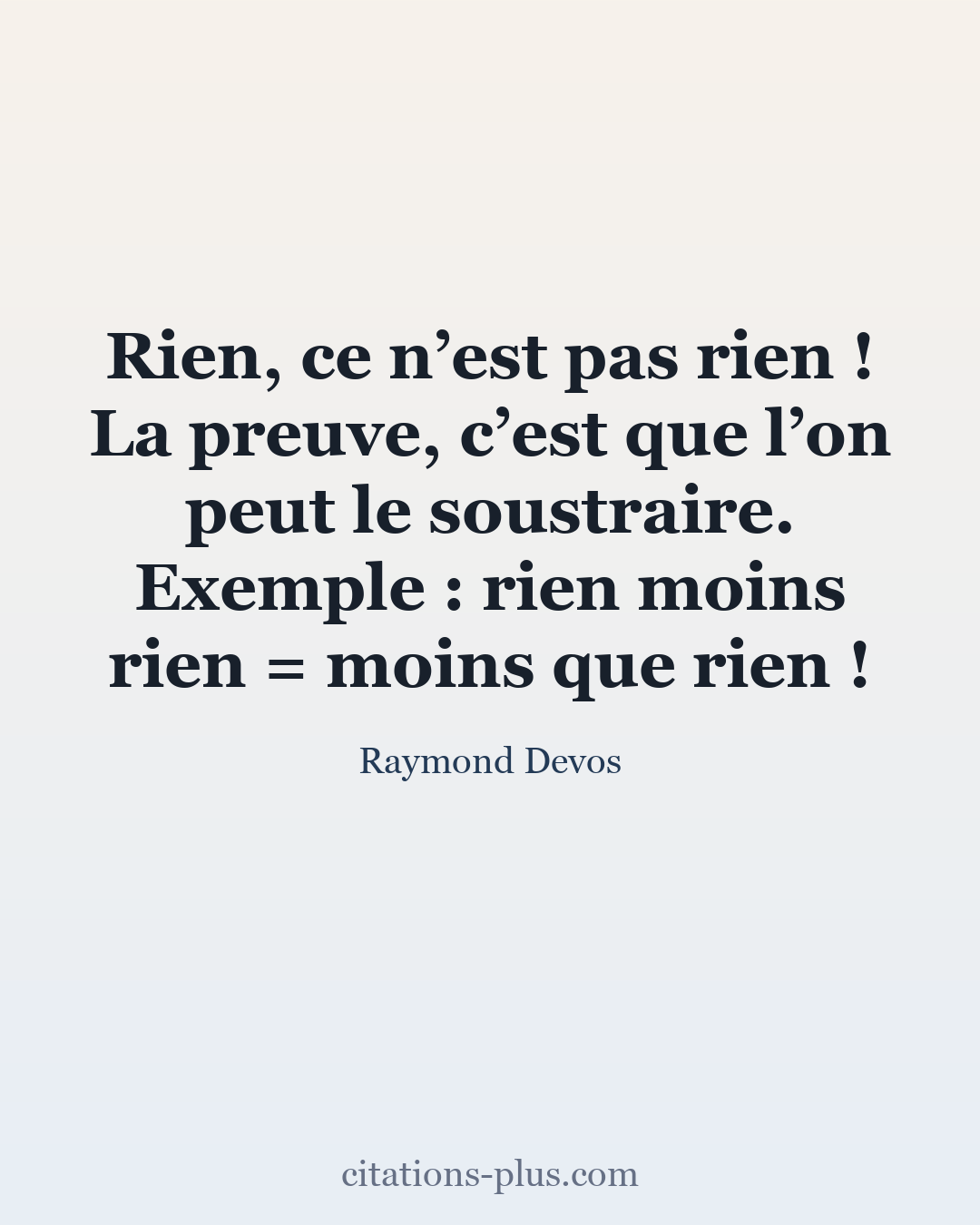 Carte Premium clair — Raymond Devos