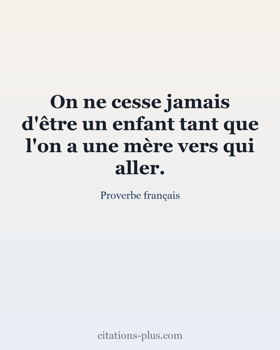 Carte Premium clair — Proverbe français