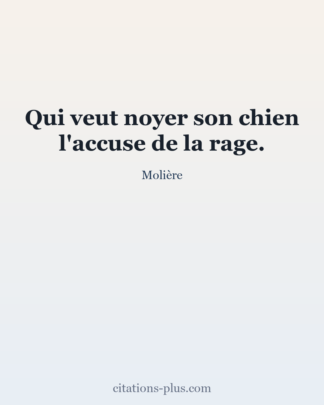 Carte Premium clair — Molière