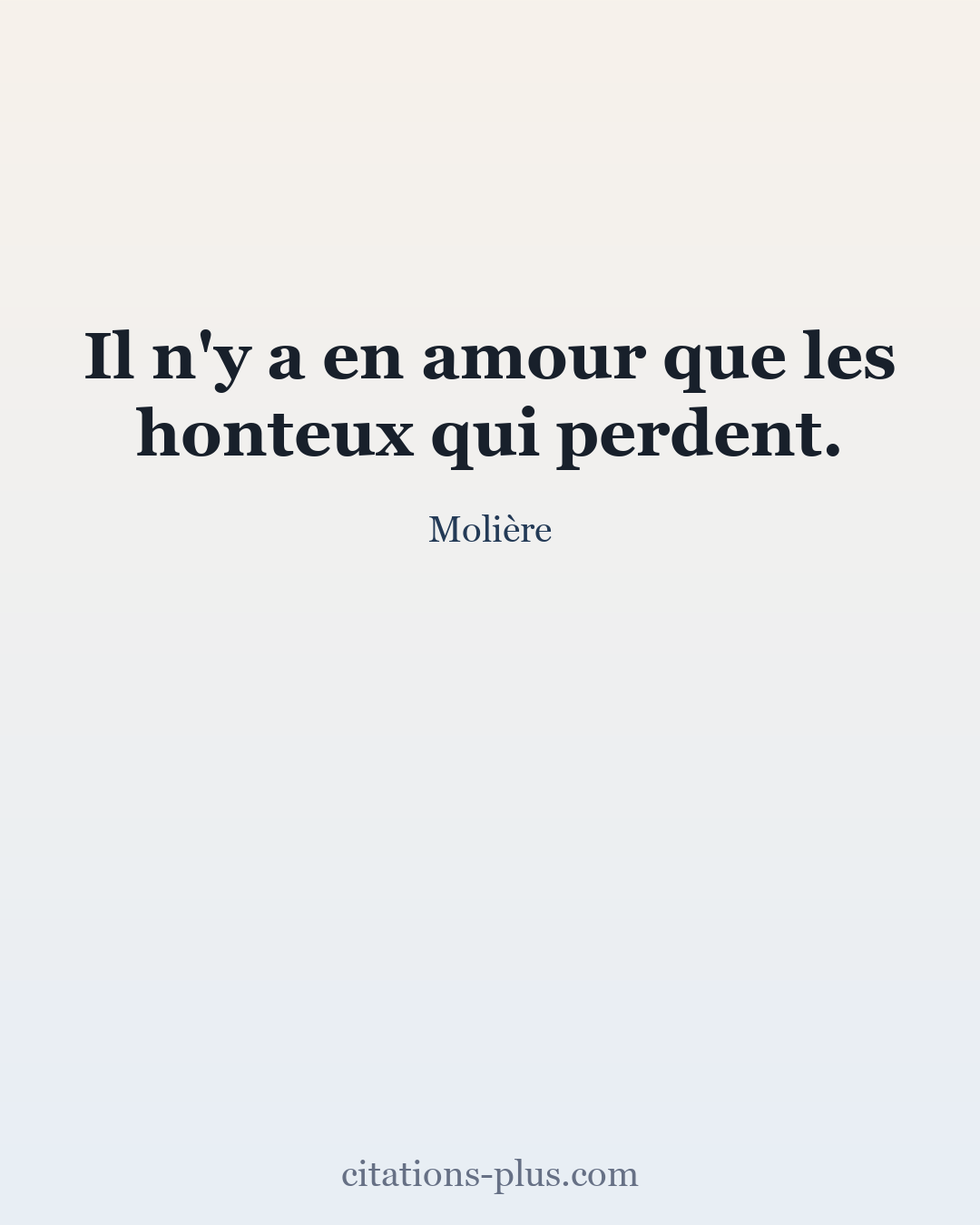 Carte Premium clair — Molière