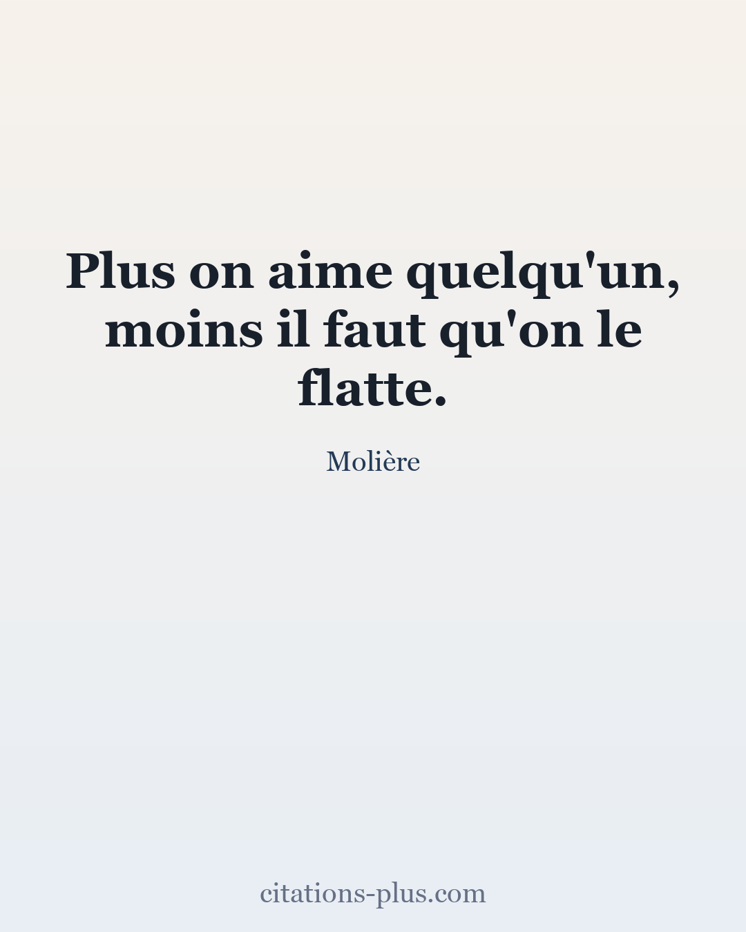 Carte Premium clair — Molière