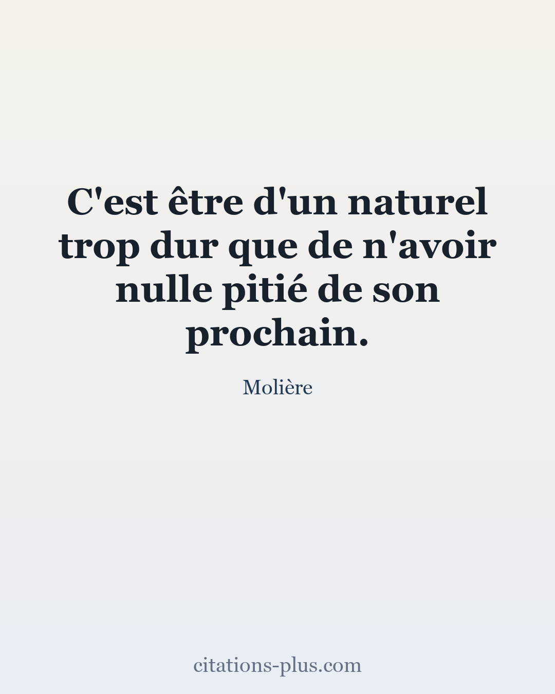 Carte Premium clair — Molière