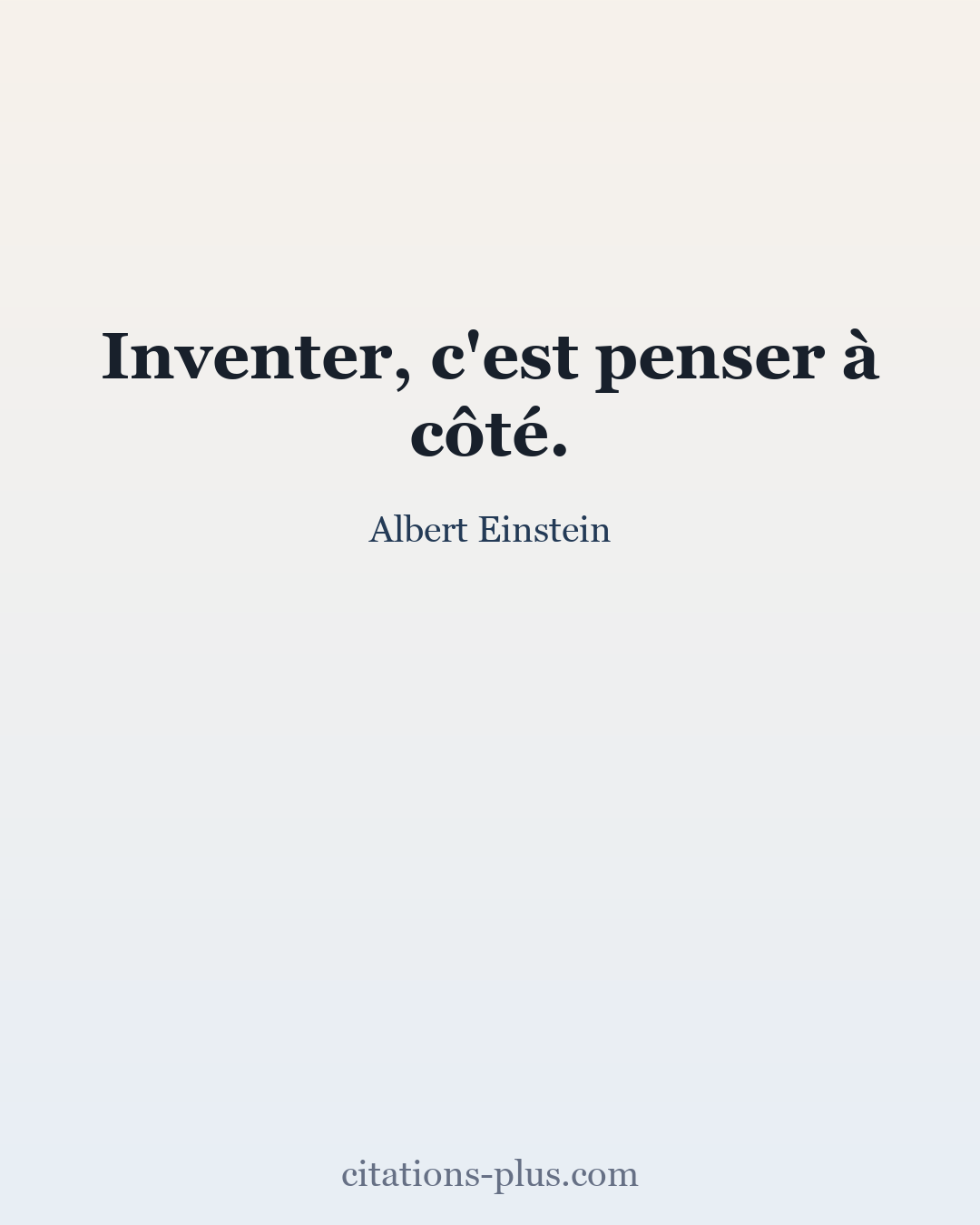 Carte Premium clair — Albert Einstein