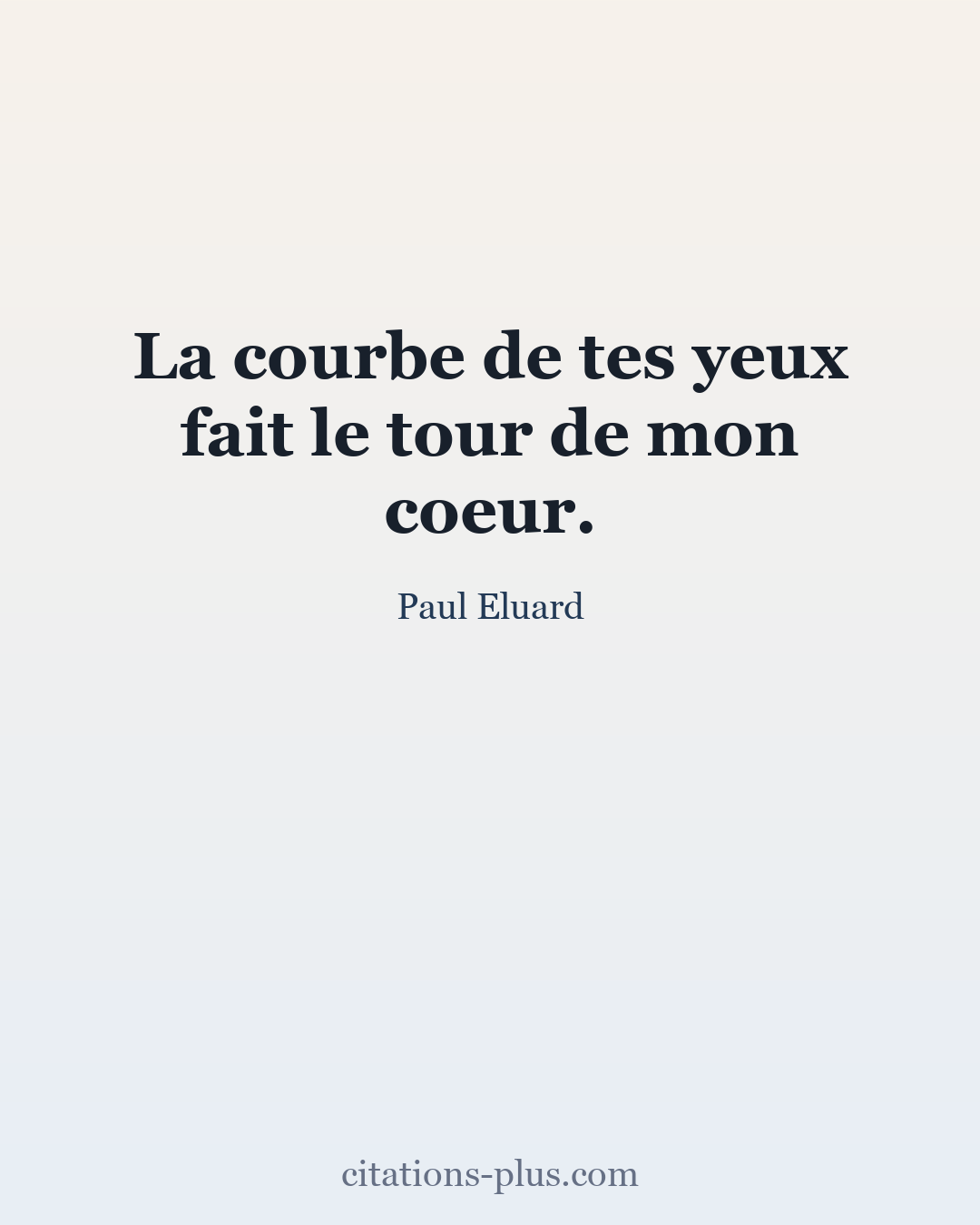 Carte Premium clair — Paul Eluard