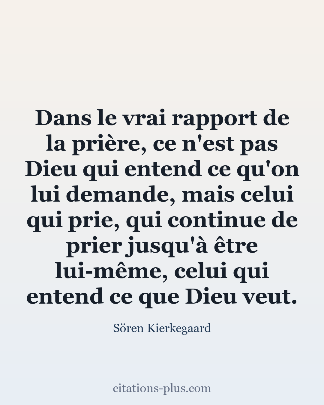 Carte Premium clair — Sören Kierkegaard